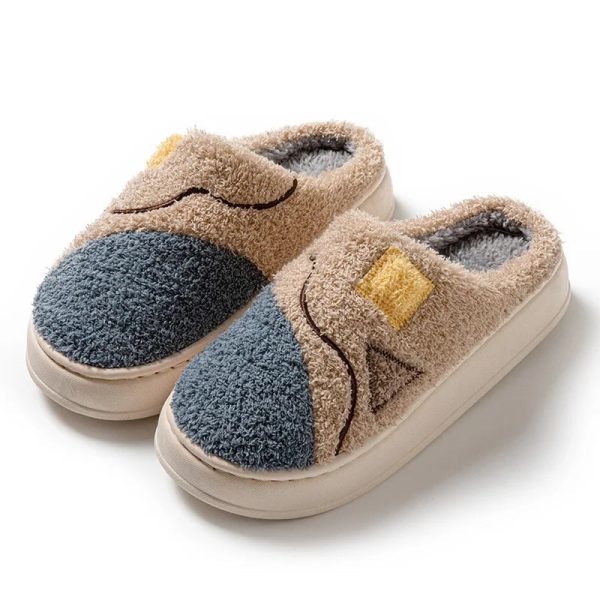 chaussons homme coton couleur bleue