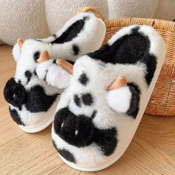 chaussons vache rigolos