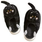 chaussure chat noir douillet