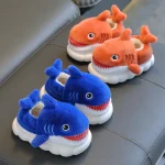 Chaussons homme peluche bleue