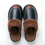 chaussons cuir homme design moderne chic