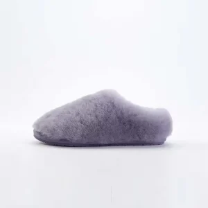 chaussons chauds homme en cuir