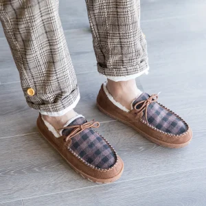 chaussons cuir homme luxe