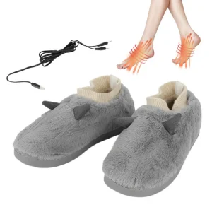 Chaussons chauffants cocooning en polaire pour l'hiver