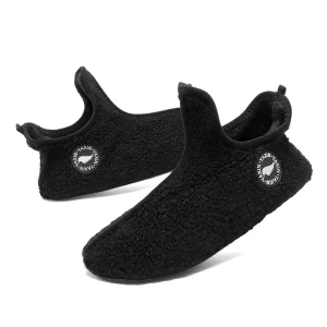 chaussons rigolos homme noirs