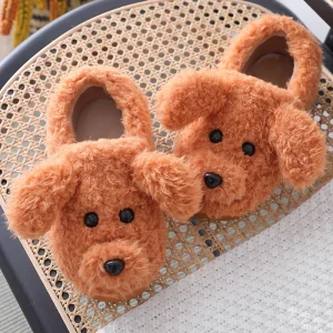chausson chien avec oreilles 3D