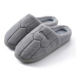 chaussons homme peluche sport gris