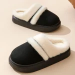 chaussons fourrés laine femme chaud