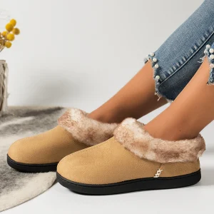 chaussons cuir femmes