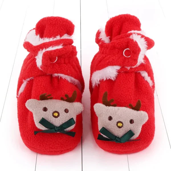 chaussons Noël renne bébé