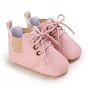 Chaussons bébé cuir fille coccinelle