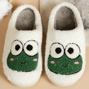 Chaussons grenouille rigolos pour adultes
