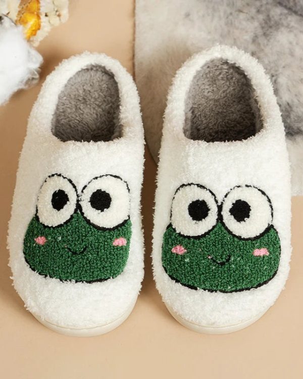 Chaussons grenouille rigolos pour adultes