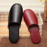 Chaussons homme cuir véritable