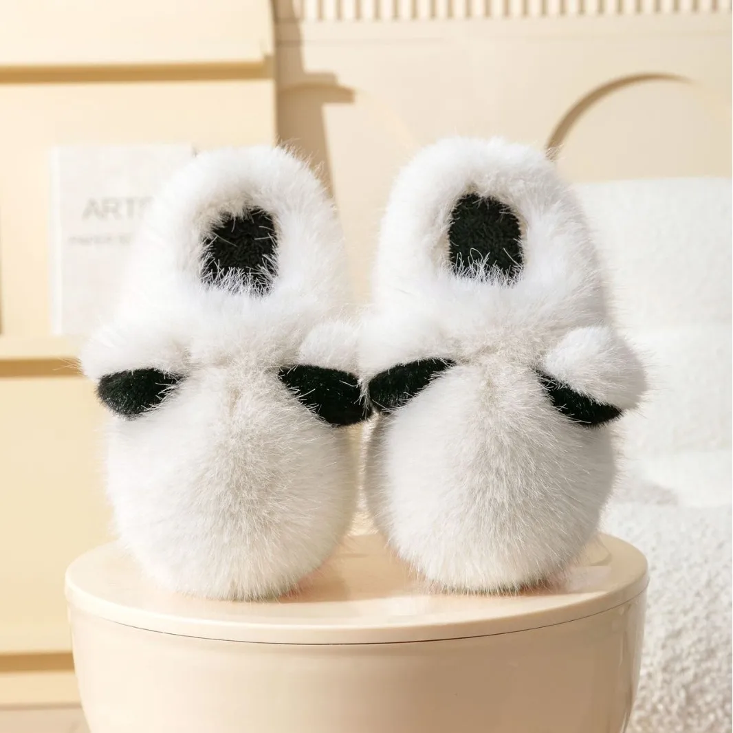 chaussons en flanelle douce Panda