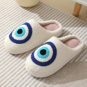chaussons femme mules œil confort