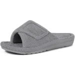 chaussons mules femme été gris