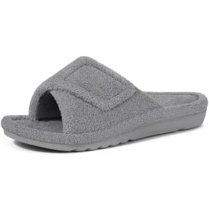 chaussons mules femme été gris