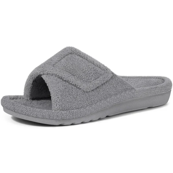 chaussons mules femme été gris