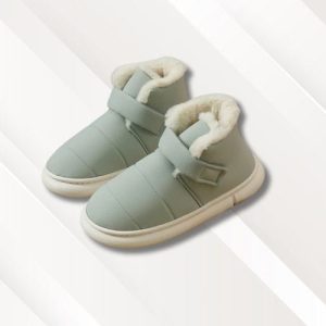 Chaussons chauds semelles dures pour femme
