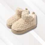 chaussons femme beiges bottes