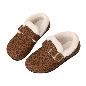 chaussons-femme-chauds-leopard-a-boucles-vue-ensemble