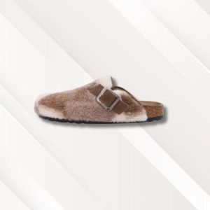Chaussons femme mules originales en daim