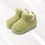 chaussons montants pour femme en fourrure