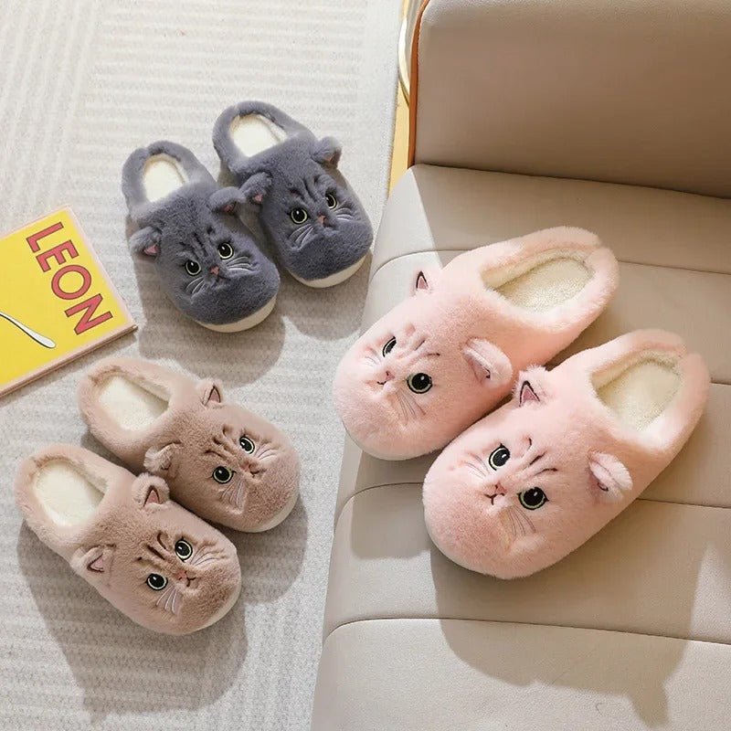 chaussons mignonnerie féline