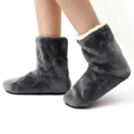 chaussons botte velours élégant homme