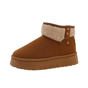 Bottines chaussons femme tricot cosy