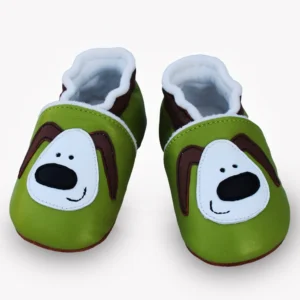 chausson chien noir et vert