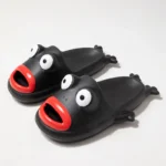 Chaussons grenouille confort couleur noire pour maison