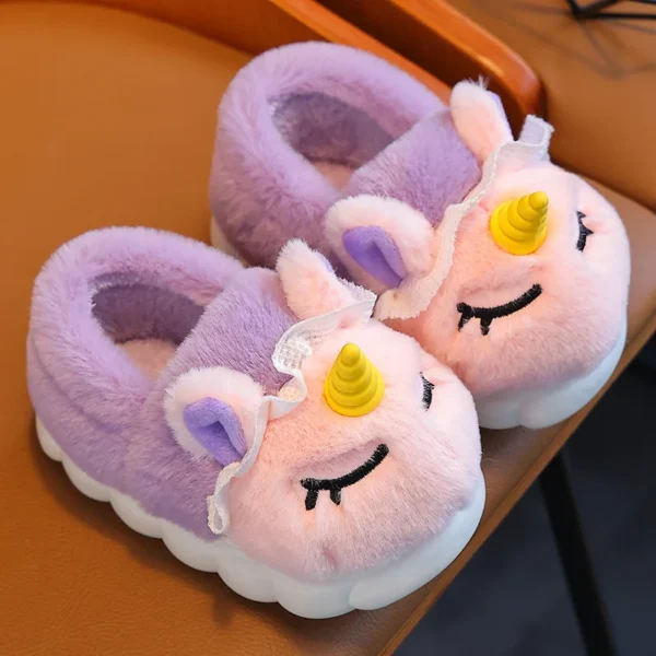 Chaussons licorne enfant