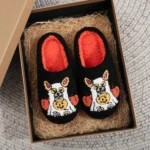 chaussons halloween noirs