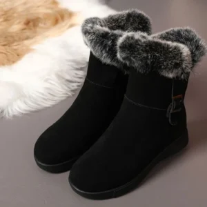 bottes chaussons fourrés femme