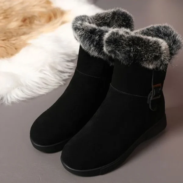 bottes chaussons fourrés femme