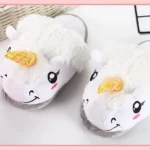 Chaussons Licorne Femme blanc confort