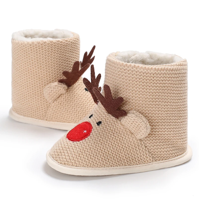 Chausson rigolo fourrés Noël