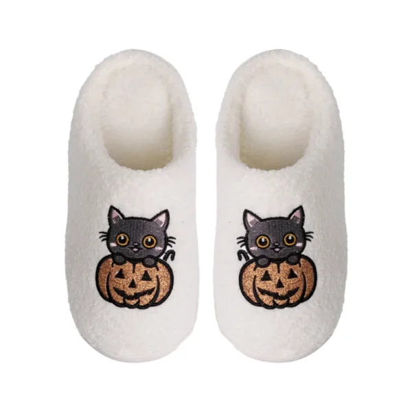 chaussons blancs halloween