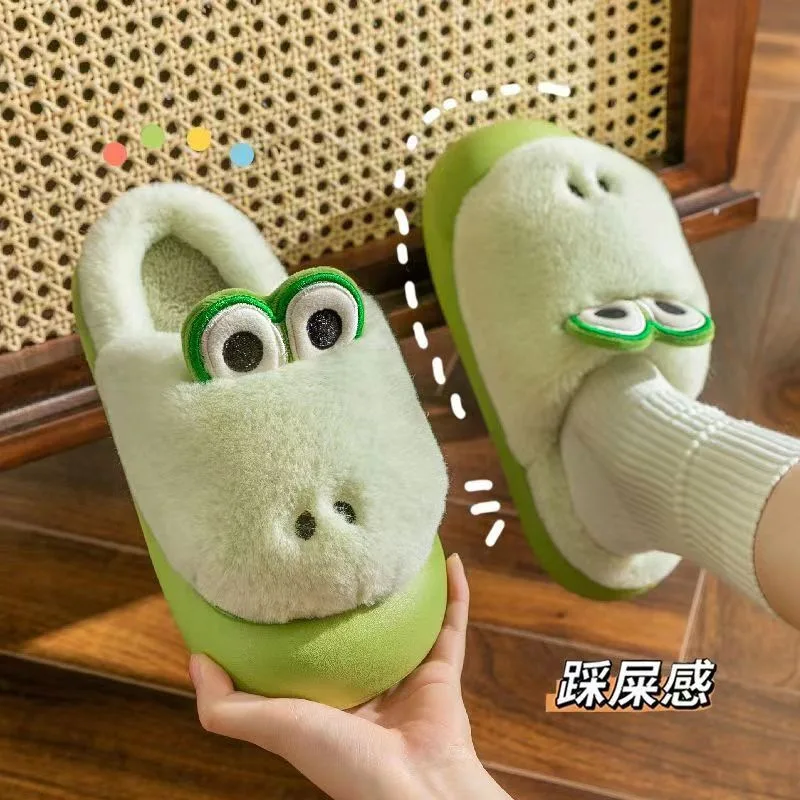 Chaussons amusants grenouille pour un confort maison