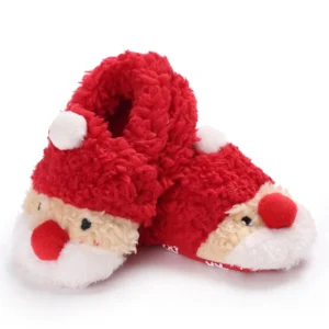 Chaussons de Noël enfant avec motifs animaux amusants