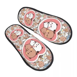 chaussons pandas en mémoire de forme