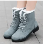 Bottines fourrées suédine élégantes