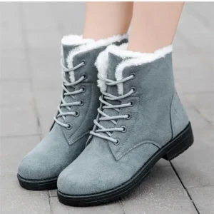 Bottines fourrées suédine élégantes