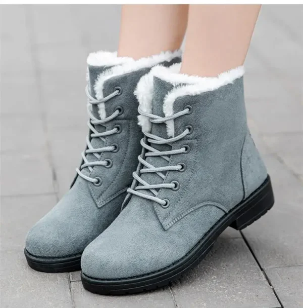 Bottines fourrées suédine élégantes