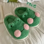 Chaussons moelleux grenouille enfants
