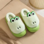 Chaussons cartoon grenouille pour enfant confortables