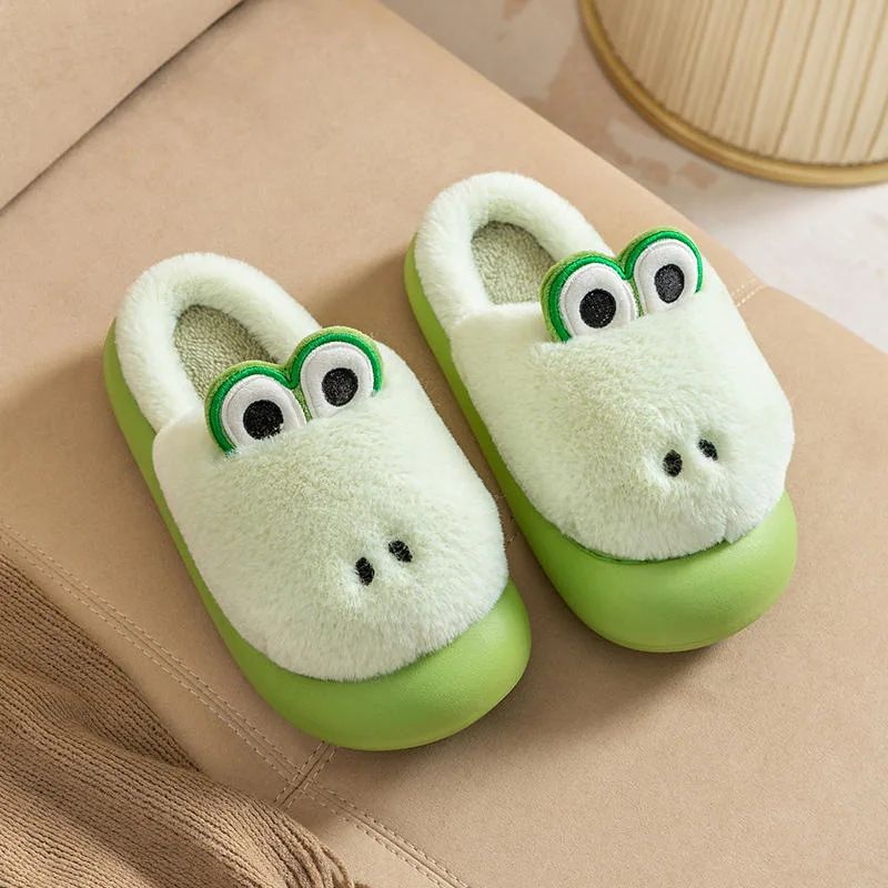 Chaussons cartoon grenouille pour enfant confortables