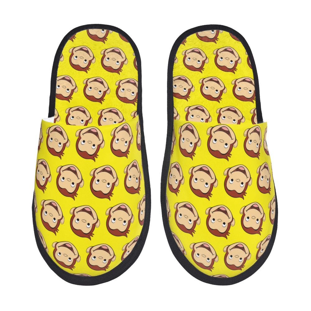motif singe chaussons